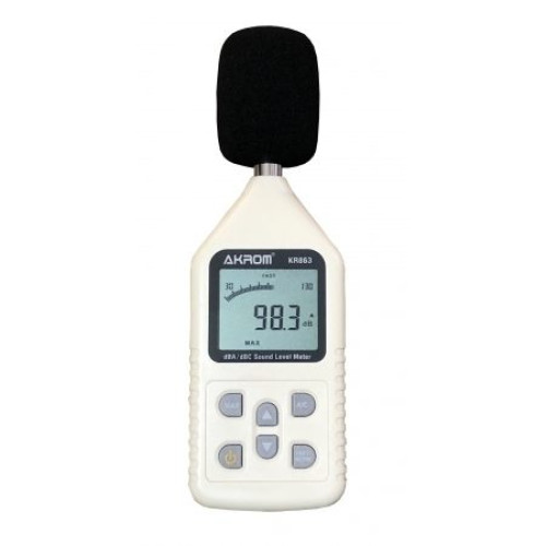 DECIBELÍMETRO DIGITAL dBA/dBC - KR863 