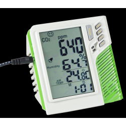 Medidor de CO2 de Mesa com Termo-Higrômetro - AK766