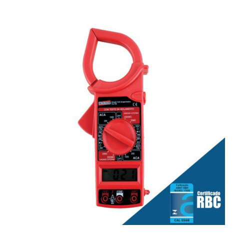 VOLT-AMPERÍMETRO DIGITAL MOD.VA-750 - TIPO ALICATE - CAT II - 600V