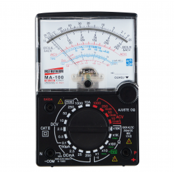 MULTÍMETRO MOD. MA-100 ANALÓGICO COM MEDIÇÃO DE GANHO (HFE)