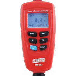 MEDIDOR DE ESPESSURA MOD.: ME-250 PARA CAMADAS DE TINTAS EM BASE FERROSA E NÃO FERROSA COM DATALOGGER E SAÍDA PARA PC