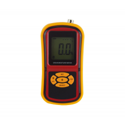 MEDIDOR DE UMIDADE DIGITAL PORTÁTIL PARA GRÃOS MOD. MUG-650 COM SELEÇÃO DE TIPO DE GRÃO, NÍVEL DE ALARME CONFIGURÁVEL E AJUSTE PARA LUZ DE FUNDO