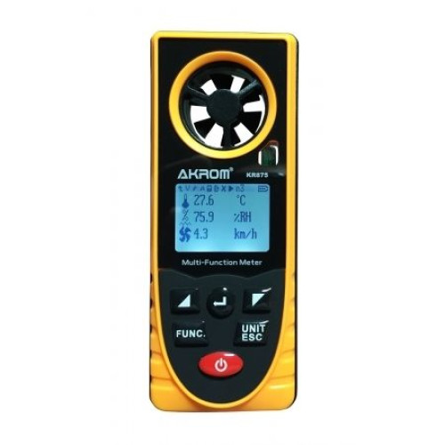TERMO-HIGRO-ANEMÔMETRO LUXÍMETRO ALTÍMETRO BARÔMETRO - KR875