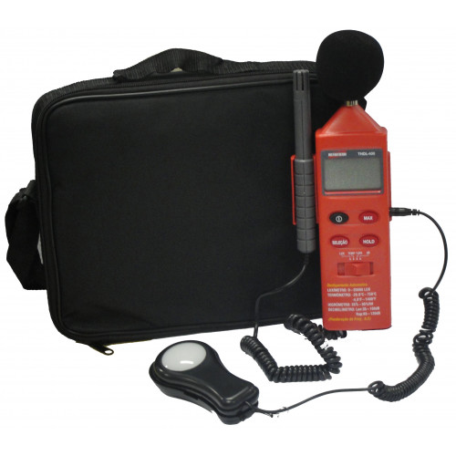 TERMO-HIGRO-DECIBELÍMETRO-LUXÍMETRO DIGITAL PORTATIL THDL-400